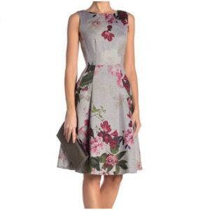 Calvin Klein Floral Fit & Flare Midi Sleeveless Dress Size 6